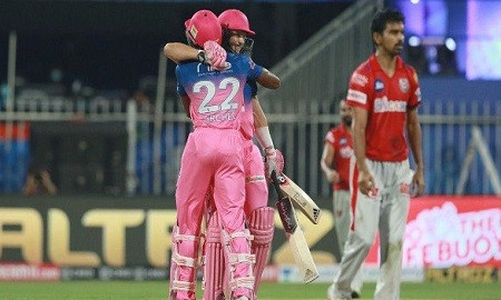 আইপিএলের ইতিহাসে রেকর্ড রান তাড়া করে রাজস্থানের জয়