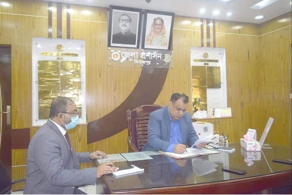 জেলা প্রশাসক দিনাজপুরের দায়িত্বভার গ্রহণ করলেন খালেদ মোহাম্মদ জাকী